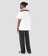 KNITTED COTTON PANEL SHIRT