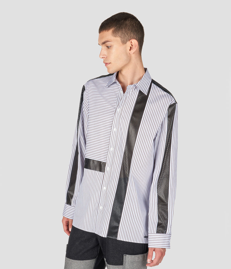 PINSTRIPE OXFORD COTTON LONG SLEEVES SHIRT