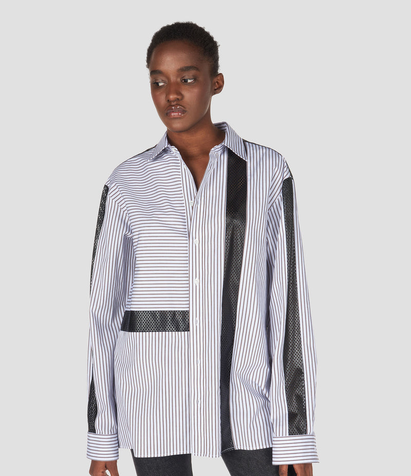 PINSTRIPE OXFORD COTTON LONG SLEEVES SHIRT