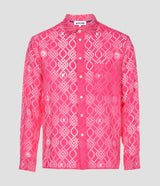 POPLIN DEVORÉ LONG SLEEVES SHIRT