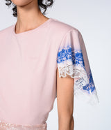 PINK LACE T-SHIRT