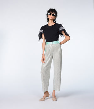 BLACK LACE T-SHIRT