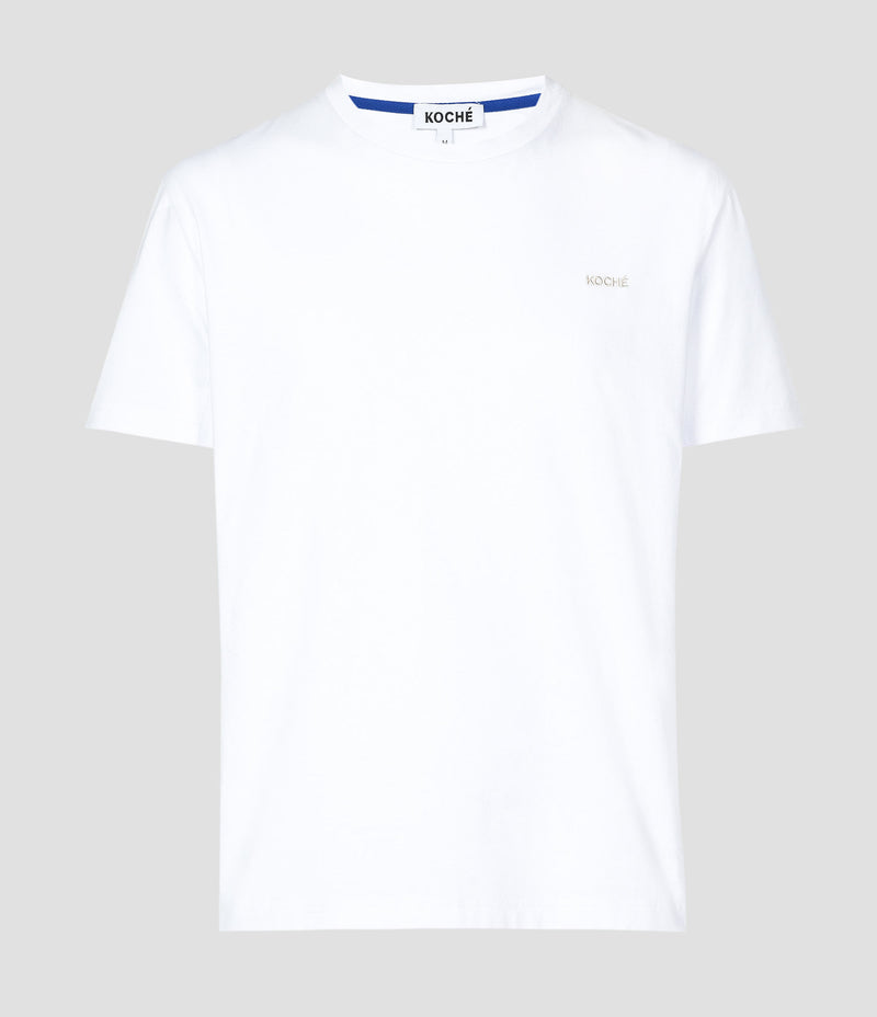CK EMBROIDERED WHITE T-SHIRT