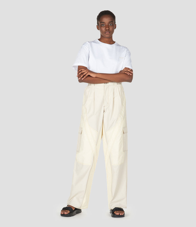 CK EMBROIDERED WHITE T-SHIRT