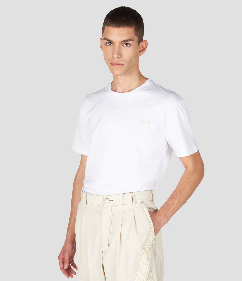 CK EMBROIDERED WHITE T-SHIRT