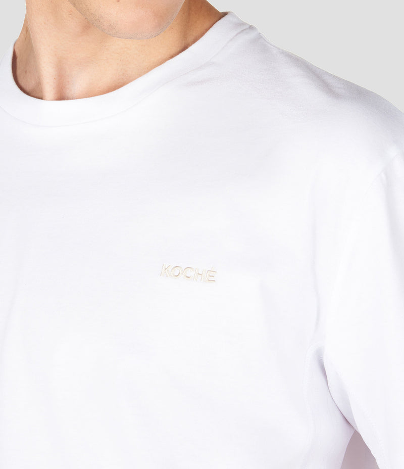 CK EMBROIDERED WHITE T-SHIRT