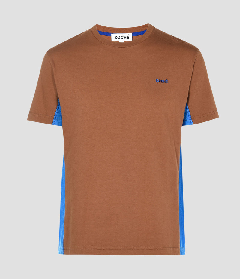CK EMBROIDERED CARAMEL T-SHIRT