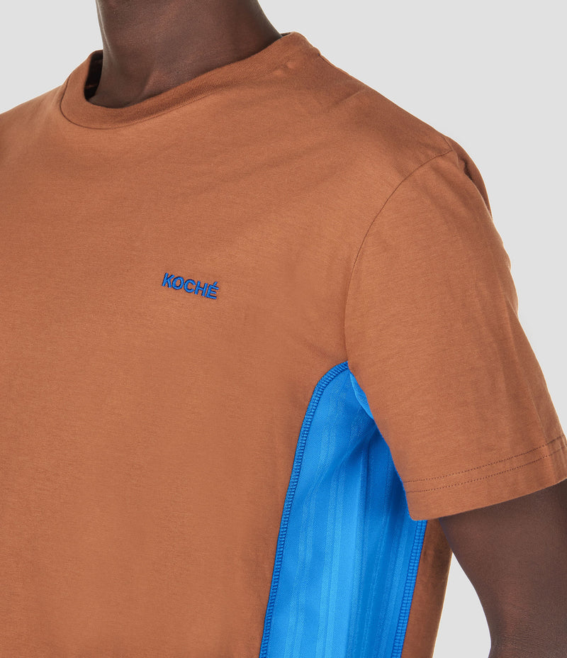 CK EMBROIDERED CARAMEL T-SHIRT