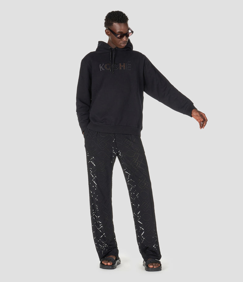Embroidery Logo Hoodie Black-SK3GU0016S25566900