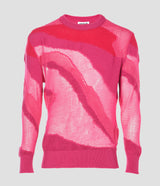 PINK INTARSIA SWEATER