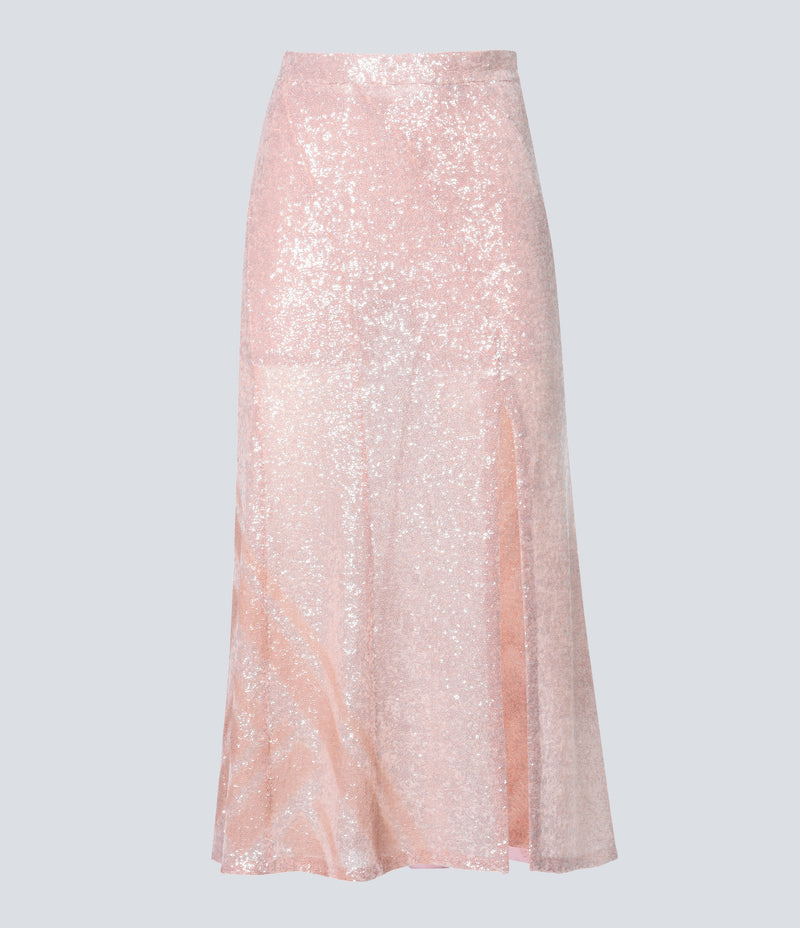 SEQUINS LONG SKIRT