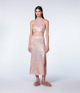 SEQUINS LONG SKIRT