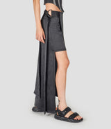 BLACK MULTI LAYERS LONG SKIRT