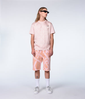DENIM SPRAY WORKER SHORTS