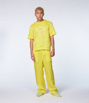 YELLOW ORGANZA T-SHIRT