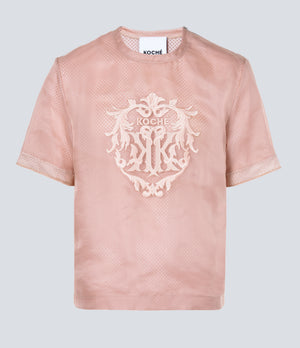 PINK ORGANZA T-SHIRT