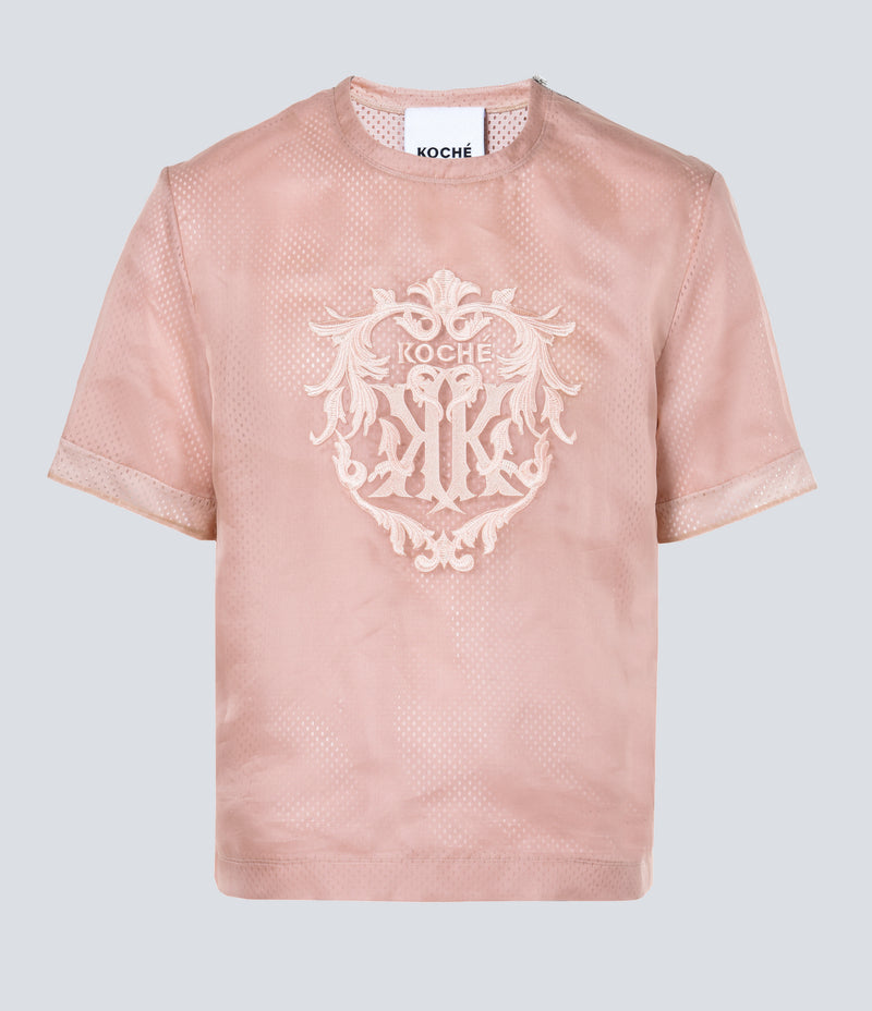 PINK ORGANZA T-SHIRT
