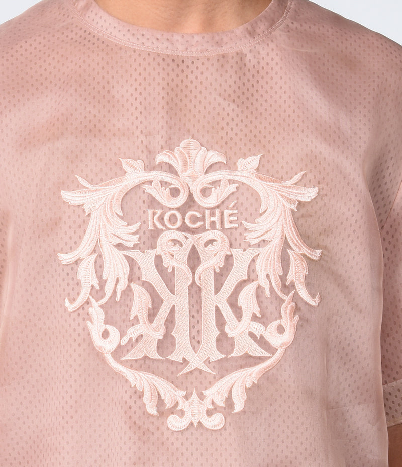 PINK ORGANZA T-SHIRT