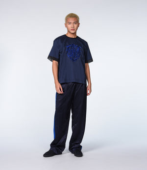 BLUE POPLIN T-SHIRT
