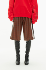 VEGAN LEATHER RELAXED SHORTS