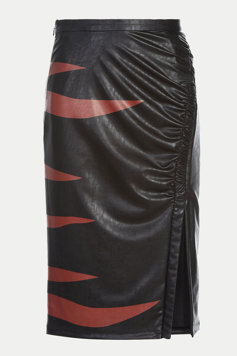 VEGAN LEATHER SKIRT